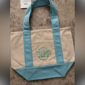Trader Joe's Mini Canvas Tote Bag New With Tag Limited Edition